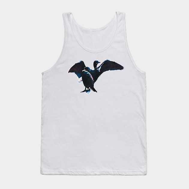 Double-crested Cormorants Tank Top by Griffelkinn